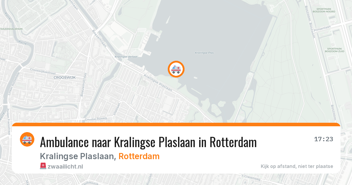 Ambulance naar Kralingse Plaslaan in Rotterdam — 2 mrt 2026