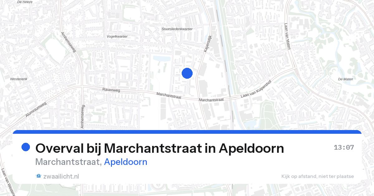 Overval bij Marchantstraat in Apeldoorn — 18 aug 2026