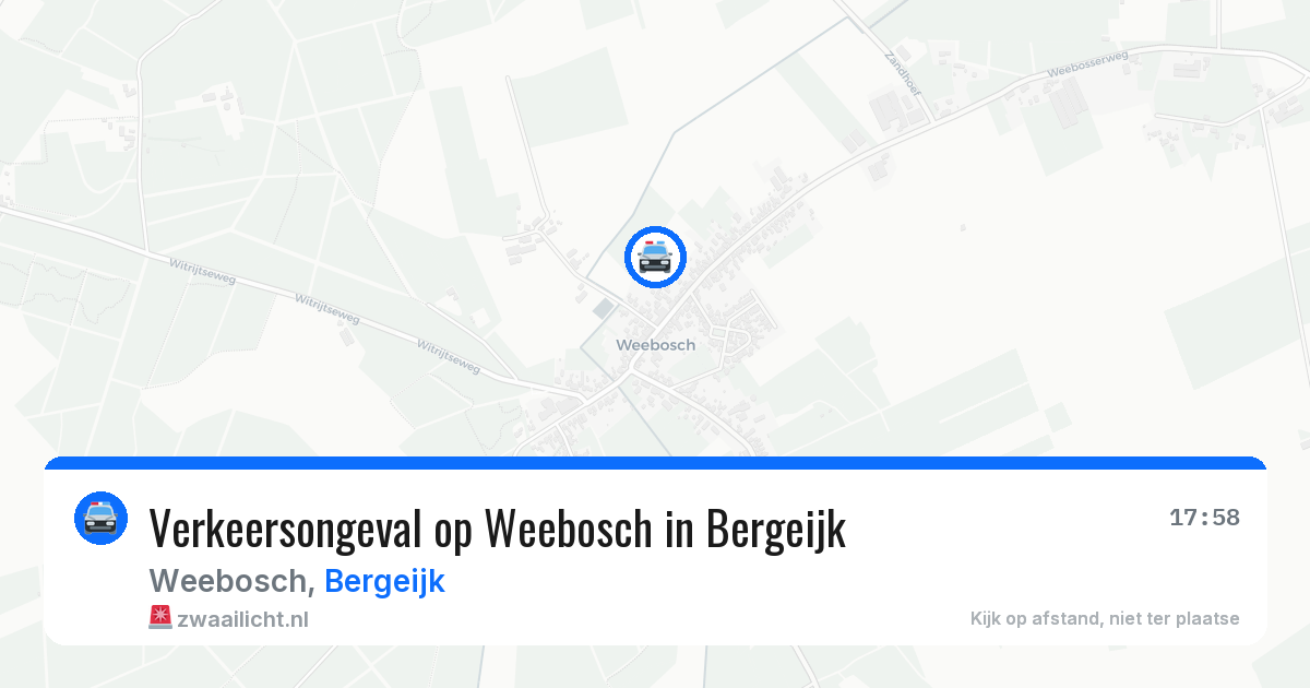 Verkeersongeval op Weebosch in Bergeijk — 8 apr 2026