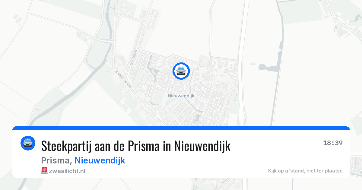 Steekpartij aan de Prisma in Nieuwendijk — 28 jun 2026