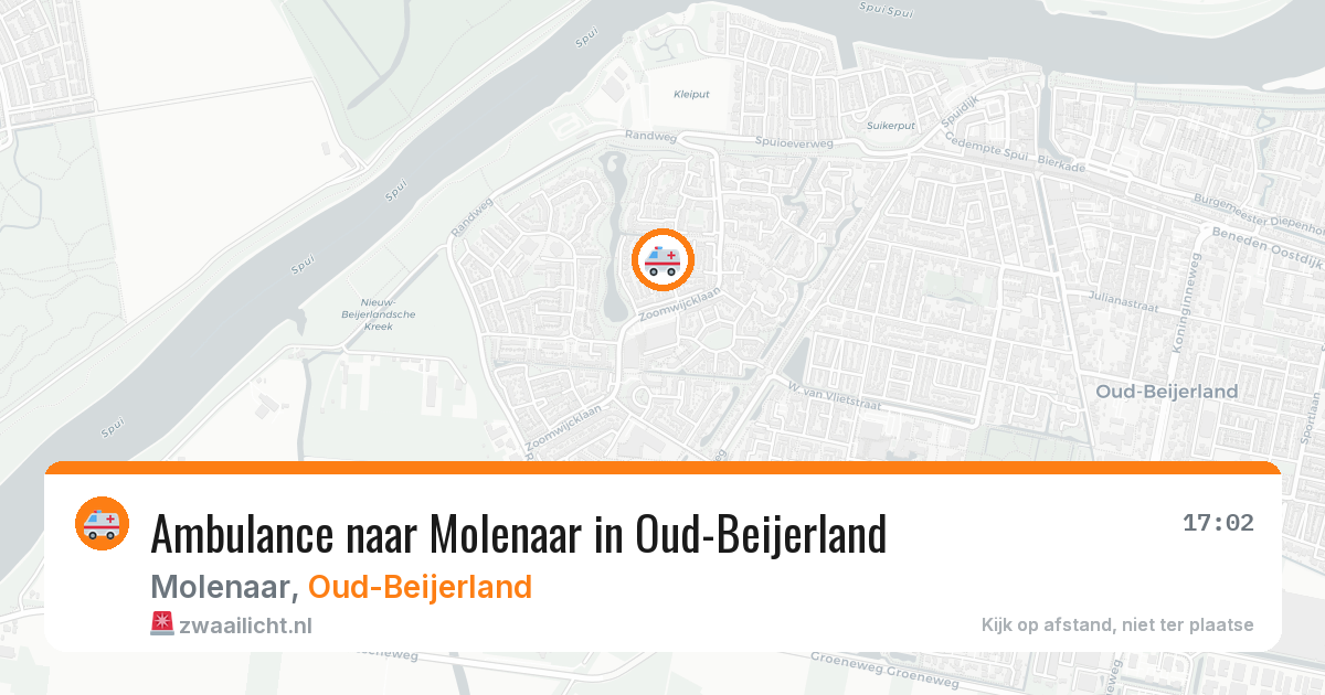 Ambulance naar Molenaar in Oud-Beijerland — 11 jun 2026