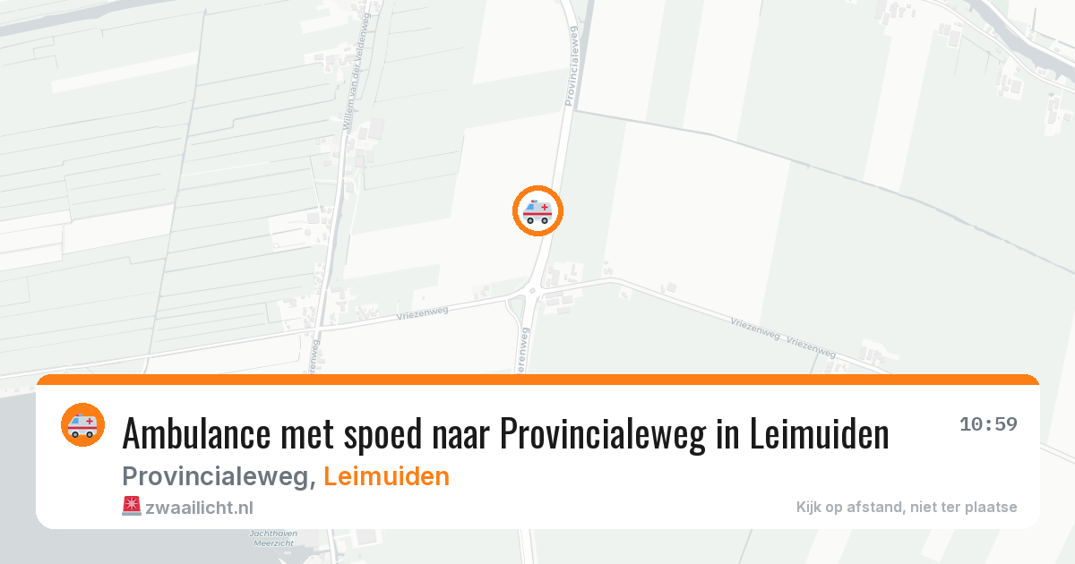 Ambulance met spoed naar Provincialeweg in Leimuiden — 5 jul 2026