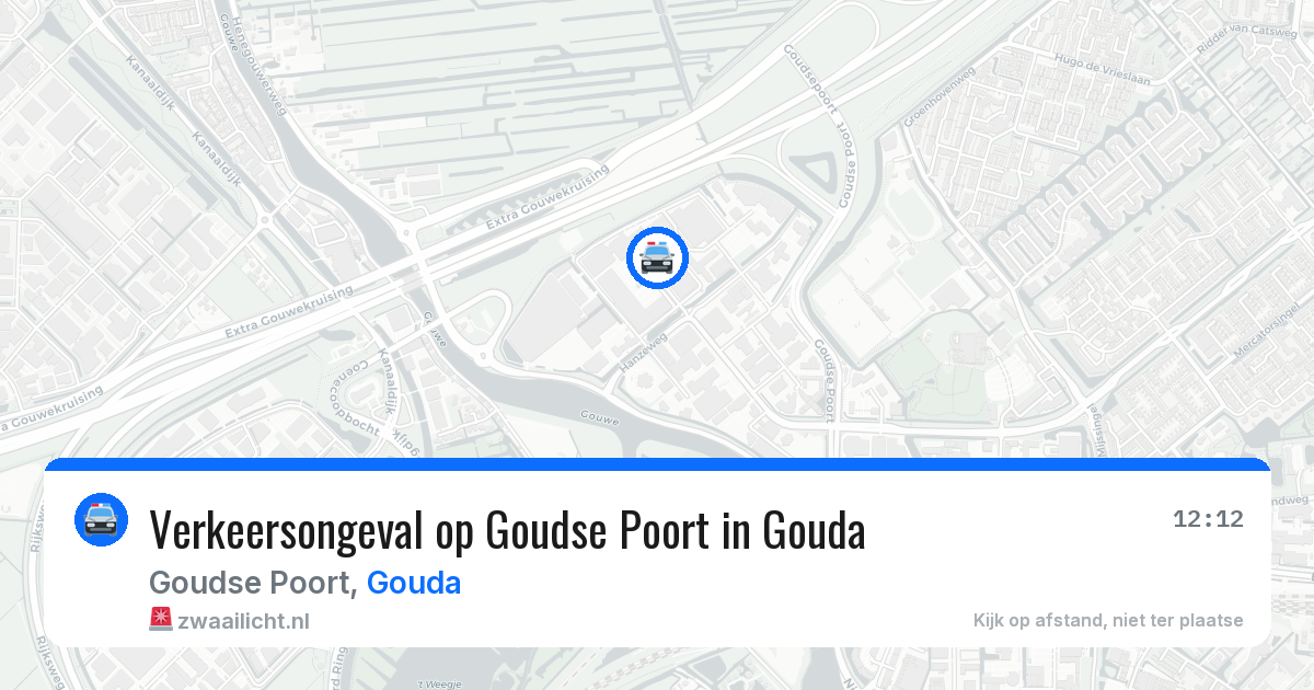 Verkeersongeval op Goudse Poort in Gouda — 12 mei 2026