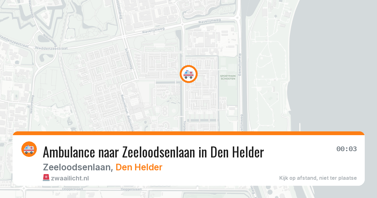 Ambulance naar Zeeloodsenlaan in Den Helder — 20 apr 2026