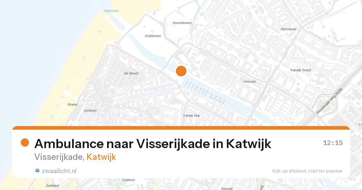 Ambulance naar Visserijkade in Katwijk — 21 mei 2026