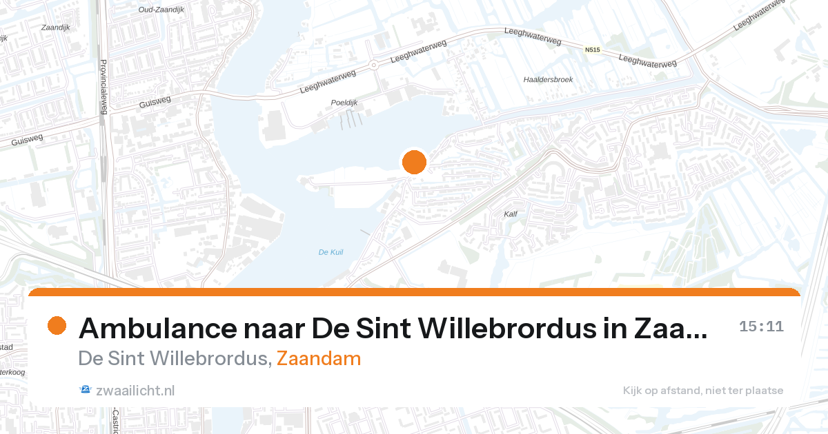 Ambulance naar De Sint Willebrordus in Zaandam — 14 jun 2026