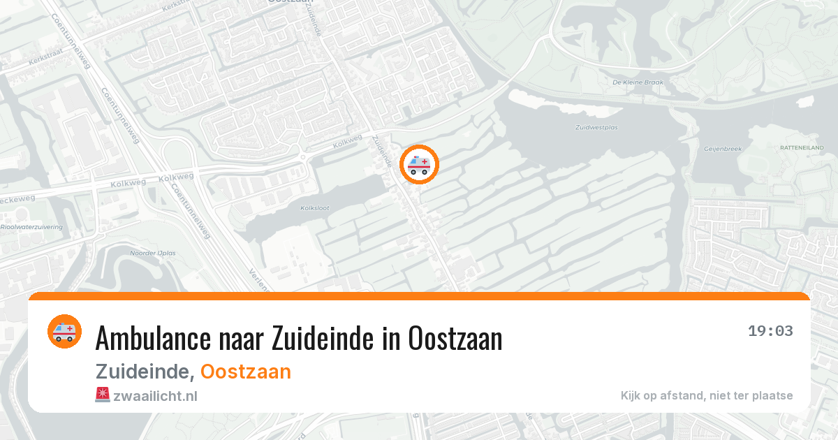 Ambulance naar Zuideinde in Oostzaan — 7 jun 2026