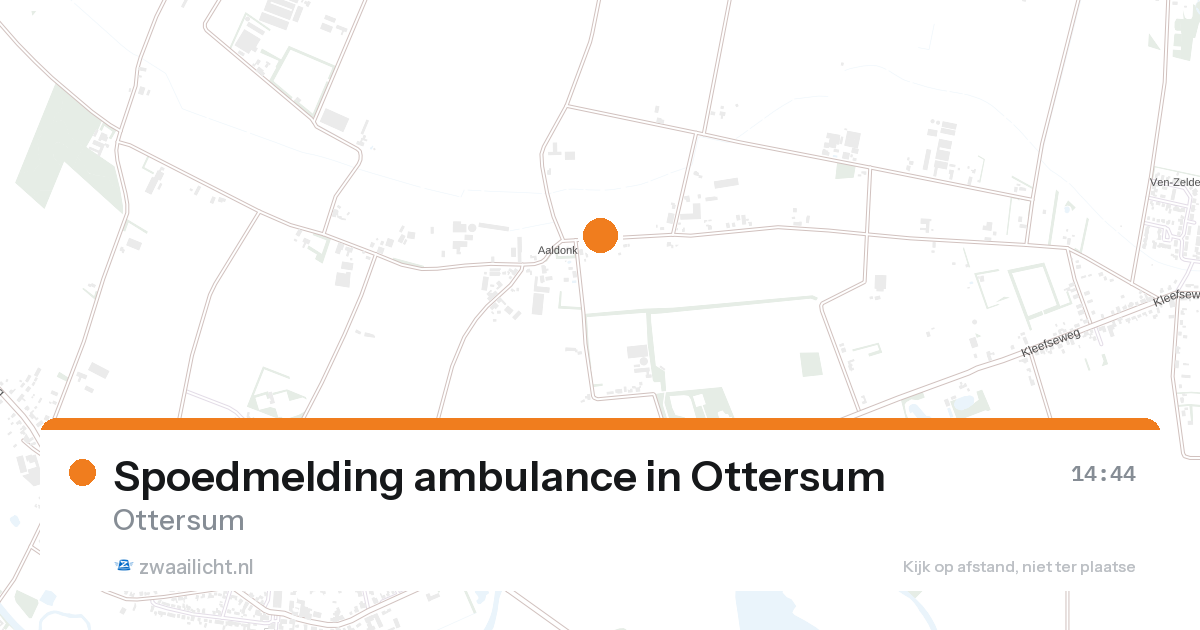 Spoedmelding ambulance in Ottersum — 22 aug 2026