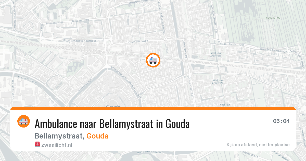 Ambulance naar Bellamystraat in Gouda — 29 jan 2026