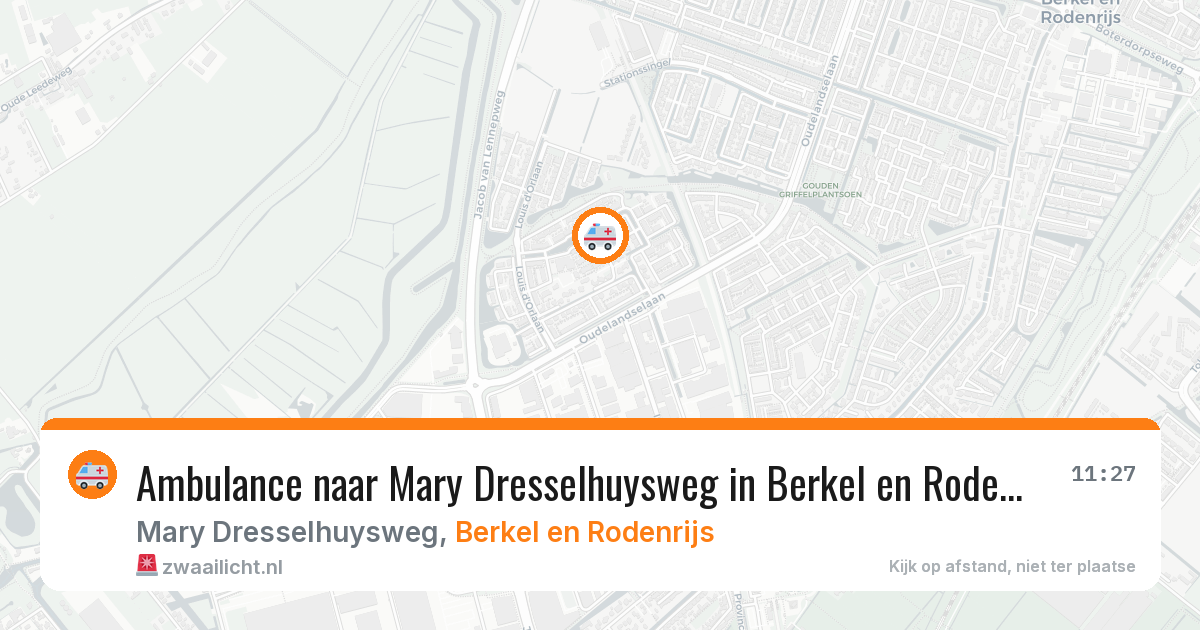 Ambulance naar Mary Dresselhuysweg in Berkel en Rodenrijs — 9 mei 2026