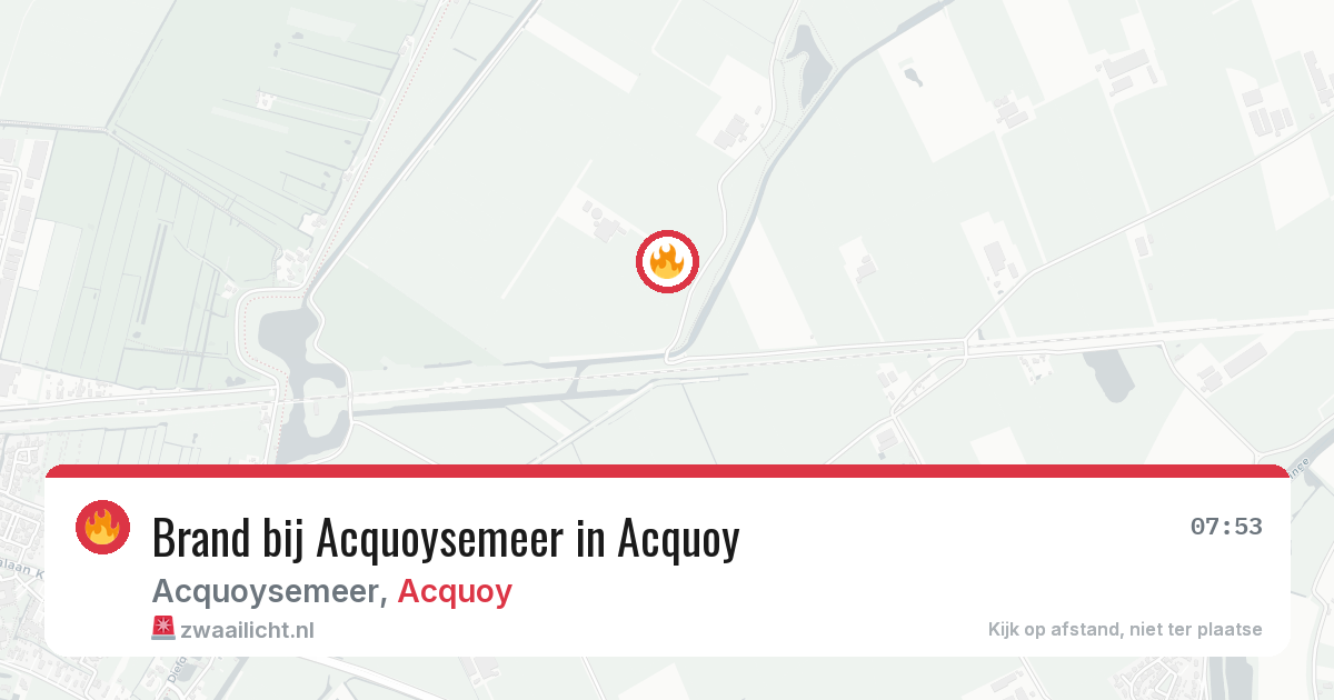 Brand bij Acquoysemeer in Acquoy — 28 jun 2026