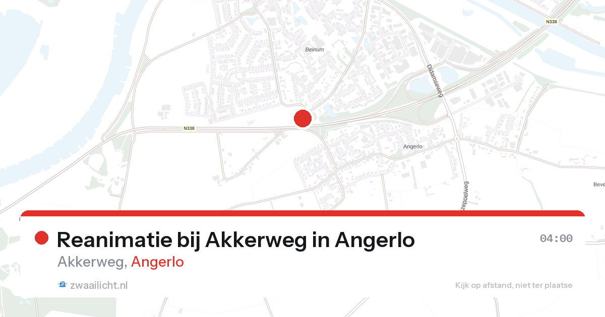Reanimatie bij Akkerweg in Angerlo — 19 aug 2026