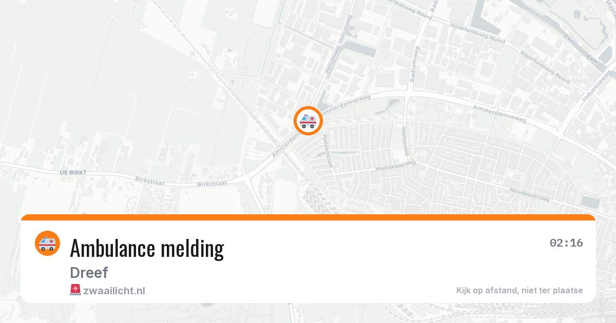 Ambulance melding — 29 mei 2026
