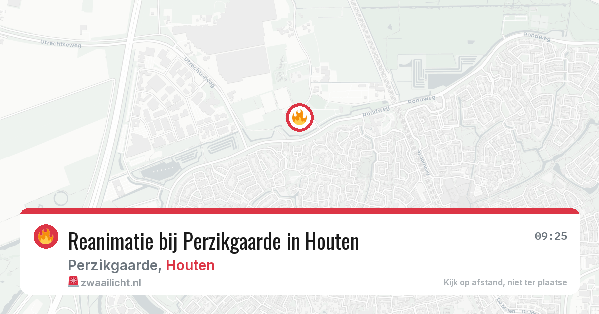 Reanimatie bij Perzikgaarde in Houten — 5 mei 2026