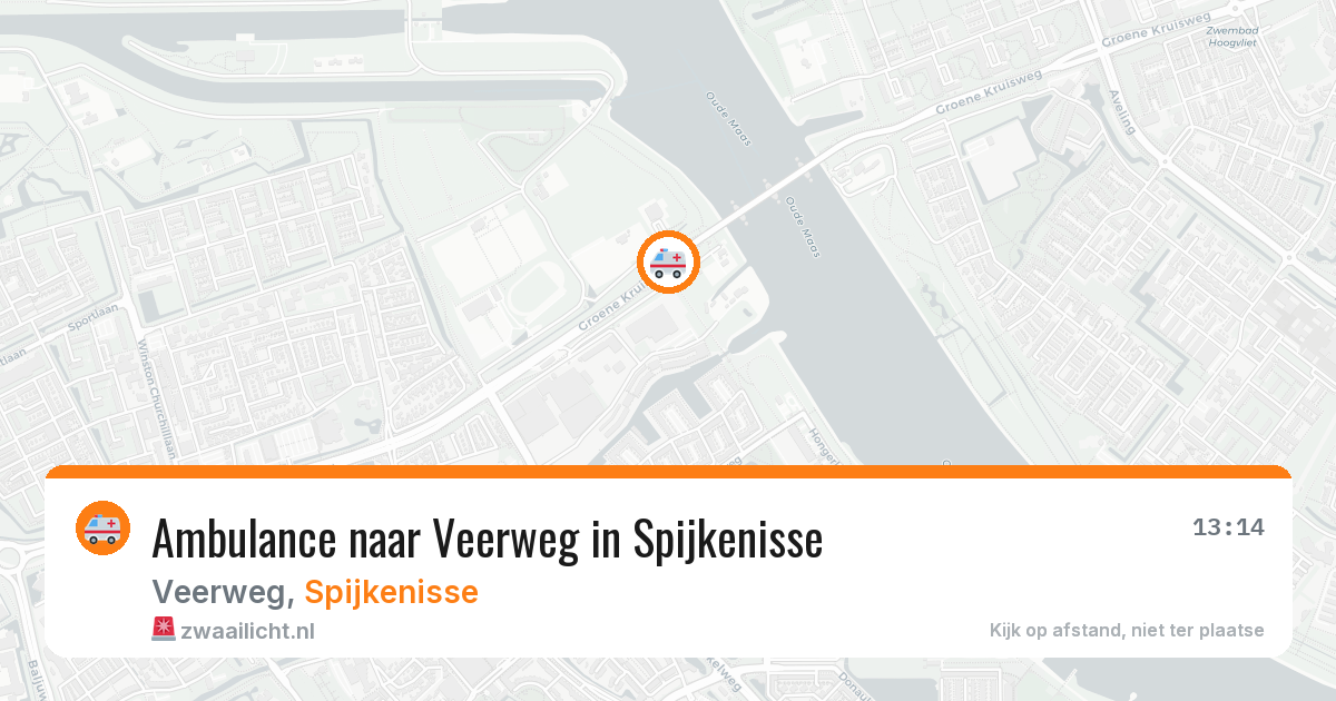 Ambulance naar Veerweg in Spijkenisse — 21 mrt 2026