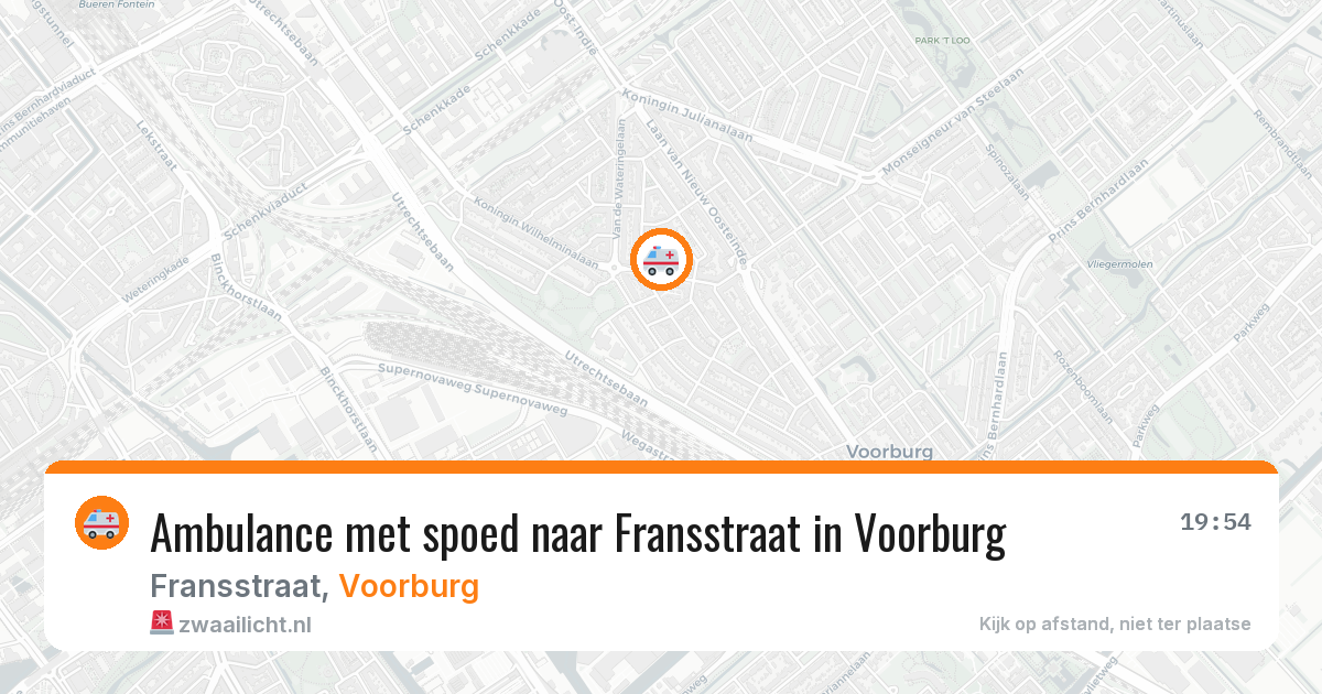 Ambulance met spoed naar Fransstraat in Voorburg — 11 mrt 2026