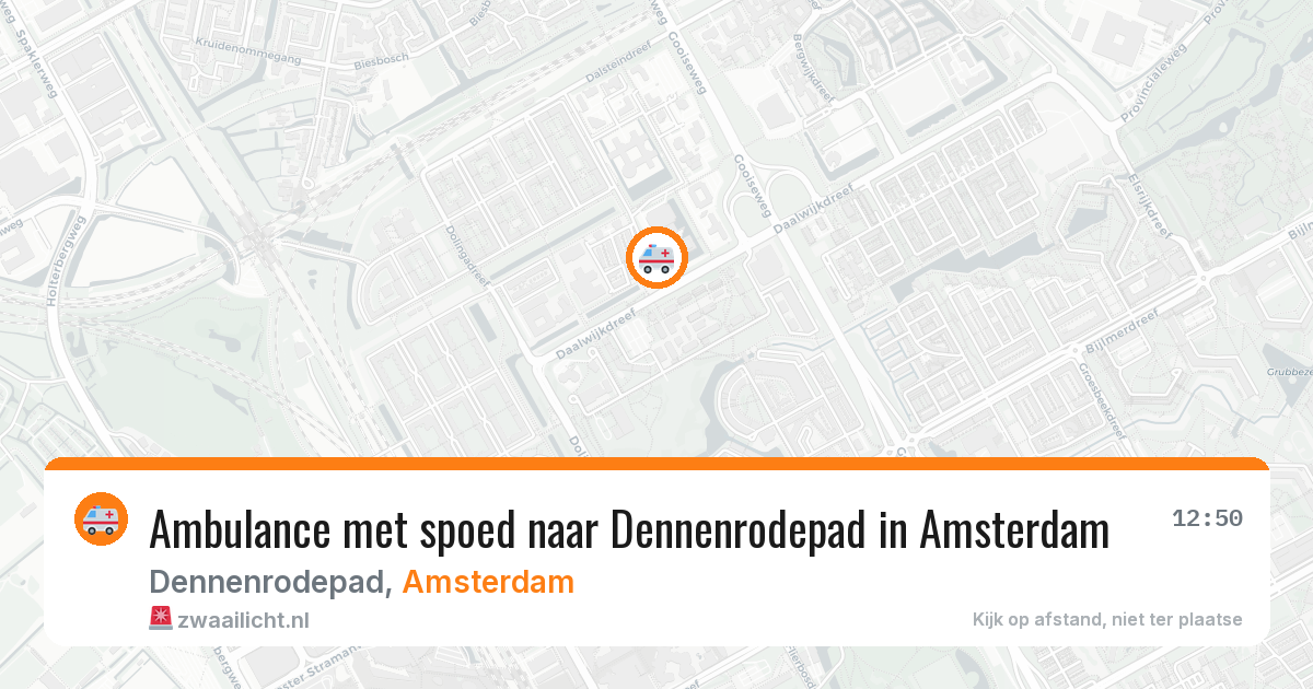 Ambulance met spoed naar Dennenrodepad in Amsterdam — 23 jun 2026