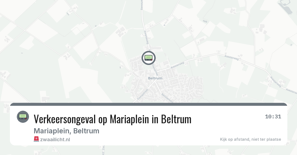 Verkeersongeval op Mariaplein in Beltrum — 13 jun 2026