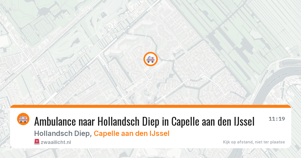 Ambulance naar Hollandsch Diep in Capelle aan den IJssel — 20 apr 2026