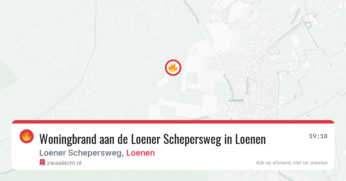 Woningbrand aan de Loener Schepersweg in Loenen — 3 mei 2026