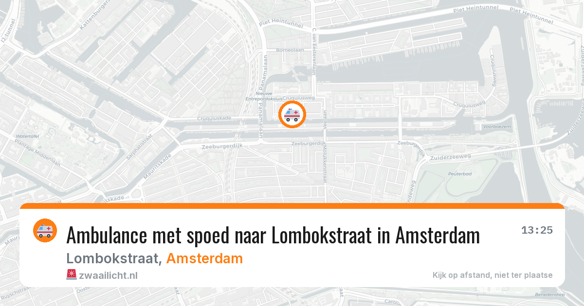 Ambulance met spoed naar Lombokstraat in Amsterdam — 4 apr 2026