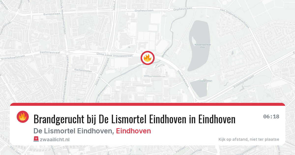 Brandgerucht bij De Lismortel Eindhoven in Eindhoven — 14 apr 2026