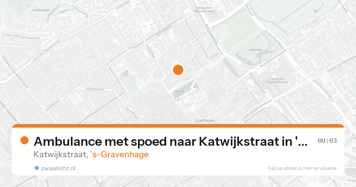 Ambulance met spoed naar Katwijkstraat in 's-Gravenhage — 30 jan 2026