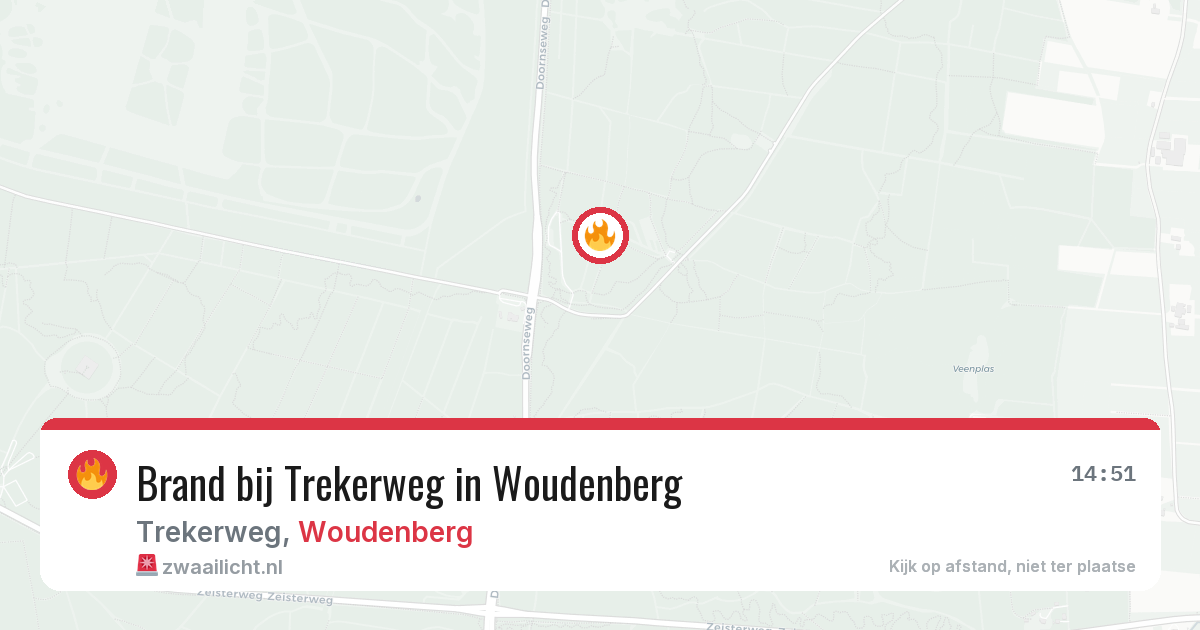 Brand bij Trekerweg in Woudenberg — 20 jun 2026