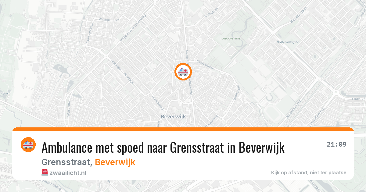 Ambulance met spoed naar Grensstraat in Beverwijk — 31 mei 2026