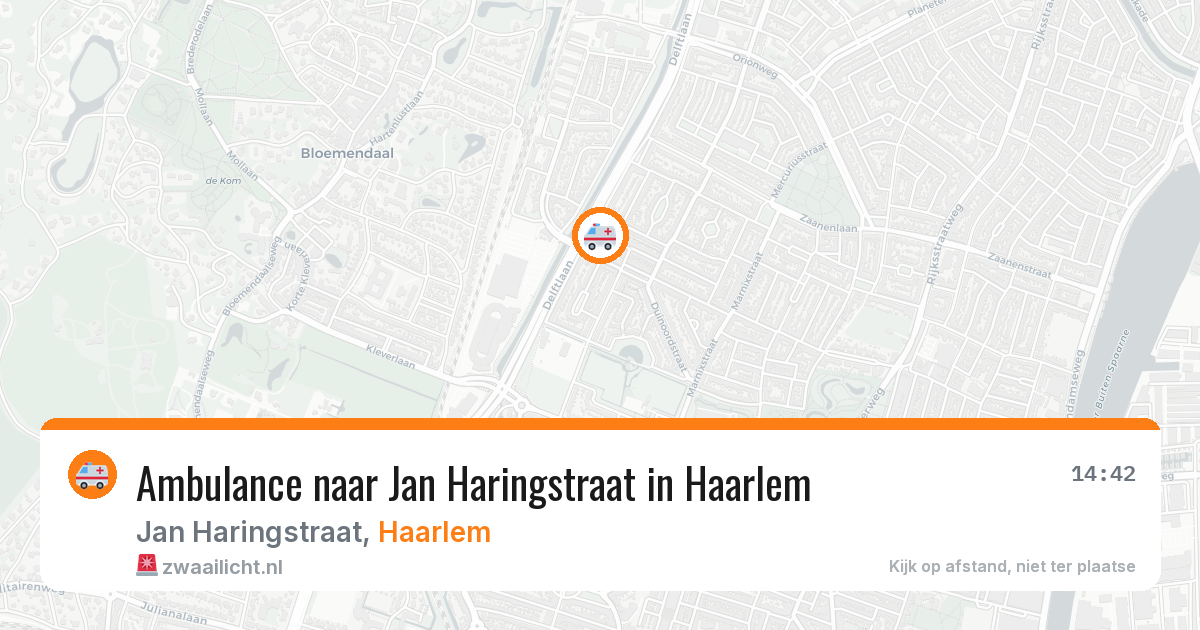 Ambulance naar Jan Haringstraat in Haarlem — 6 mei 2026