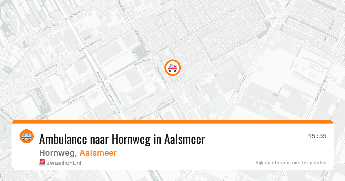 Ambulance naar Hornweg in Aalsmeer — 24 jun 2026