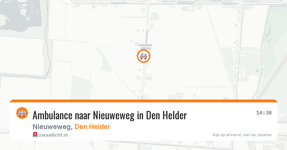 Ambulance naar Nieuweweg in Den Helder — 6 apr 2026