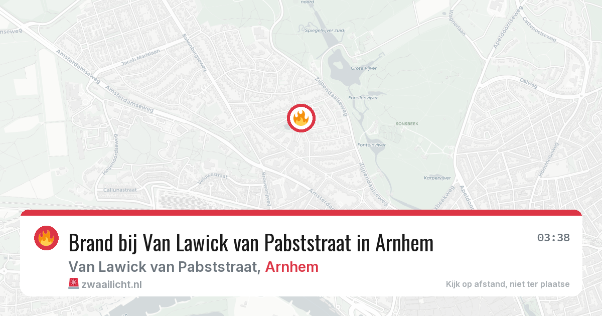 Brand bij Van Lawick van Pabststraat in Arnhem — 29 jun 2026