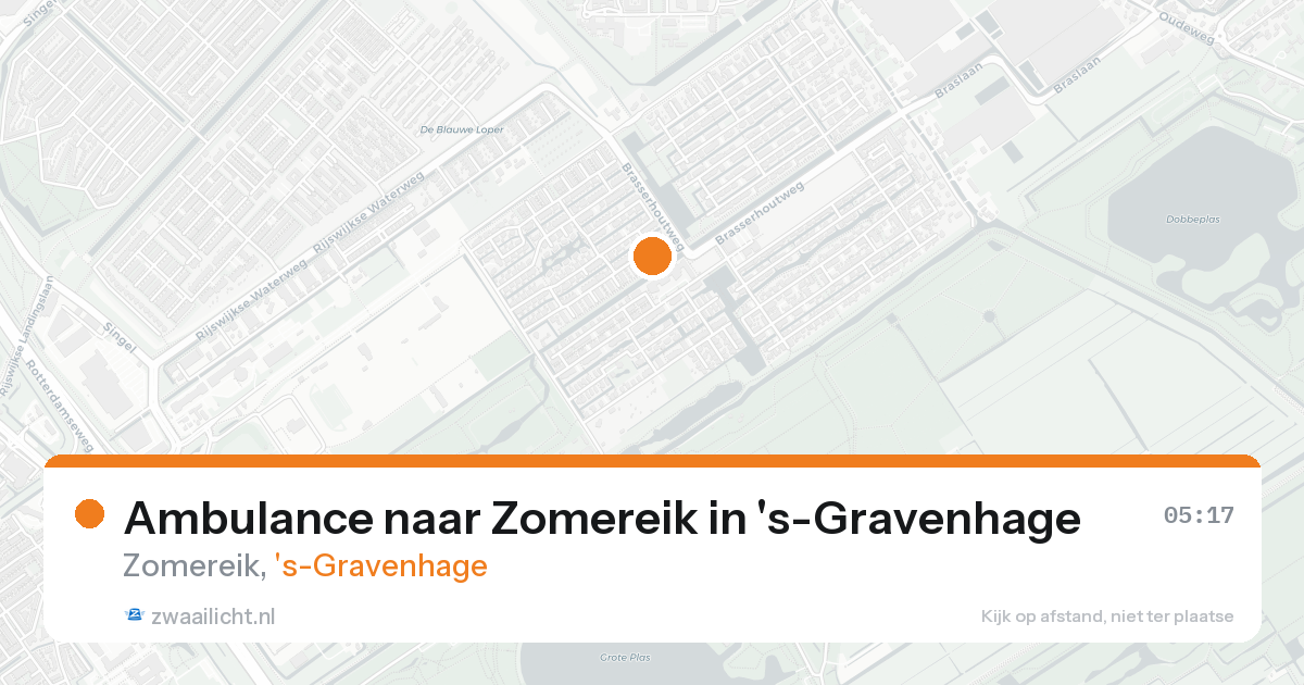 Ambulance naar Zomereik in 's-Gravenhage — 24 aug 2026