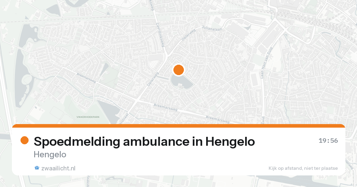 Spoedmelding ambulance in Hengelo — 15 aug 2026