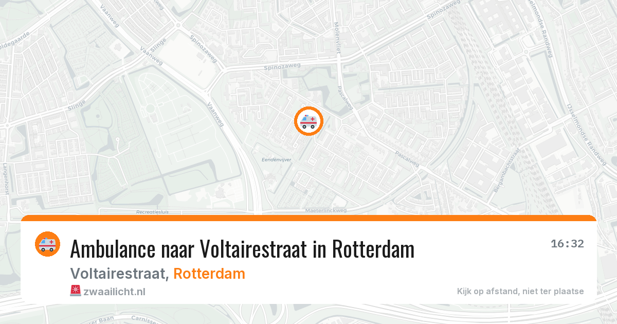 Ambulance naar Voltairestraat in Rotterdam — 19 jun 2026