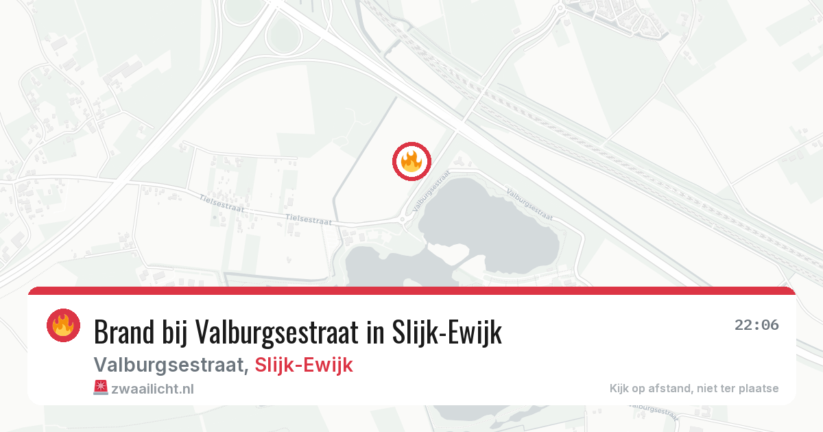 Brand bij Valburgsestraat in Slijk-Ewijk — 25 jun 2026