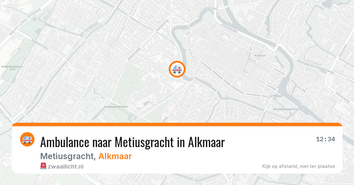 Ambulance naar Metiusgracht in Alkmaar — 7 jul 2026
