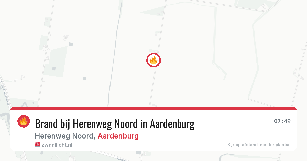Brand bij Herenweg Noord in Aardenburg — 28 jul 2026