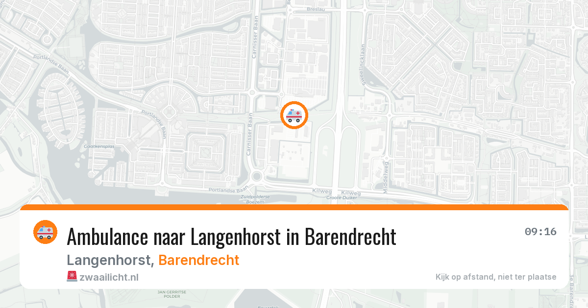 Ambulance naar Langenhorst in Barendrecht — 12 jun 2026