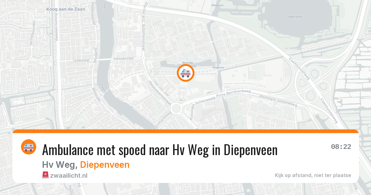 Ambulance met spoed naar Hv Weg in Diepenveen — 18 mrt 2026