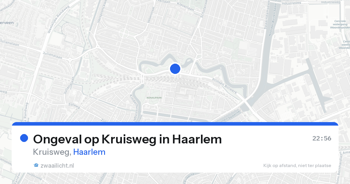 Ongeval op Kruisweg in Haarlem — 25 aug 2026