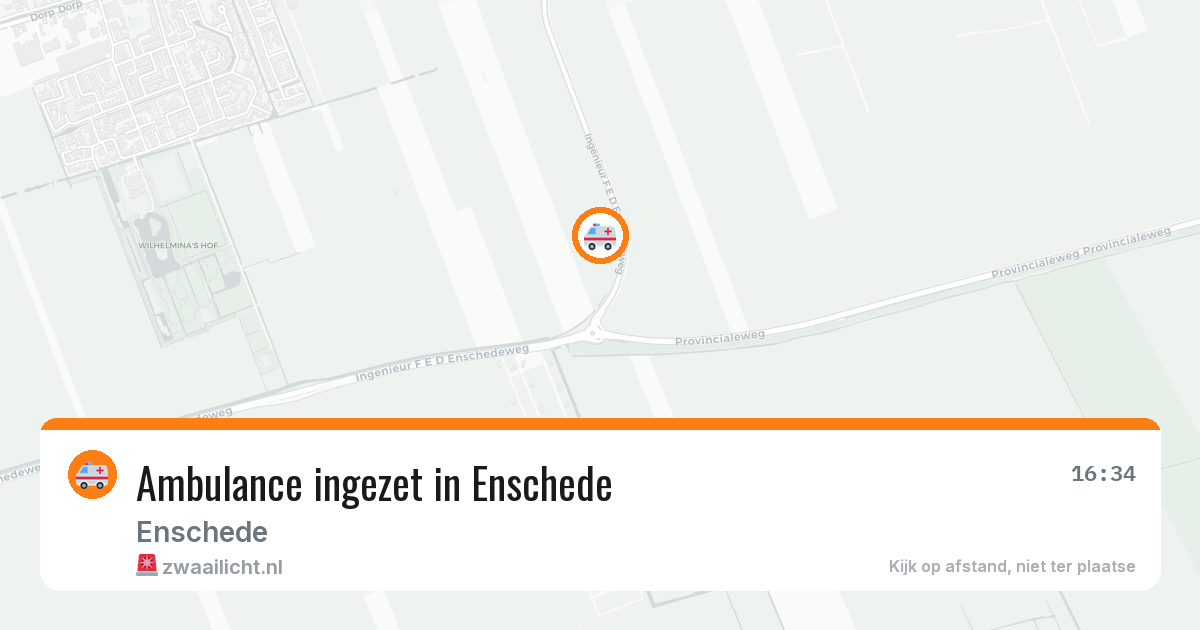 Ambulance ingezet in Enschede — 21 jan 2026