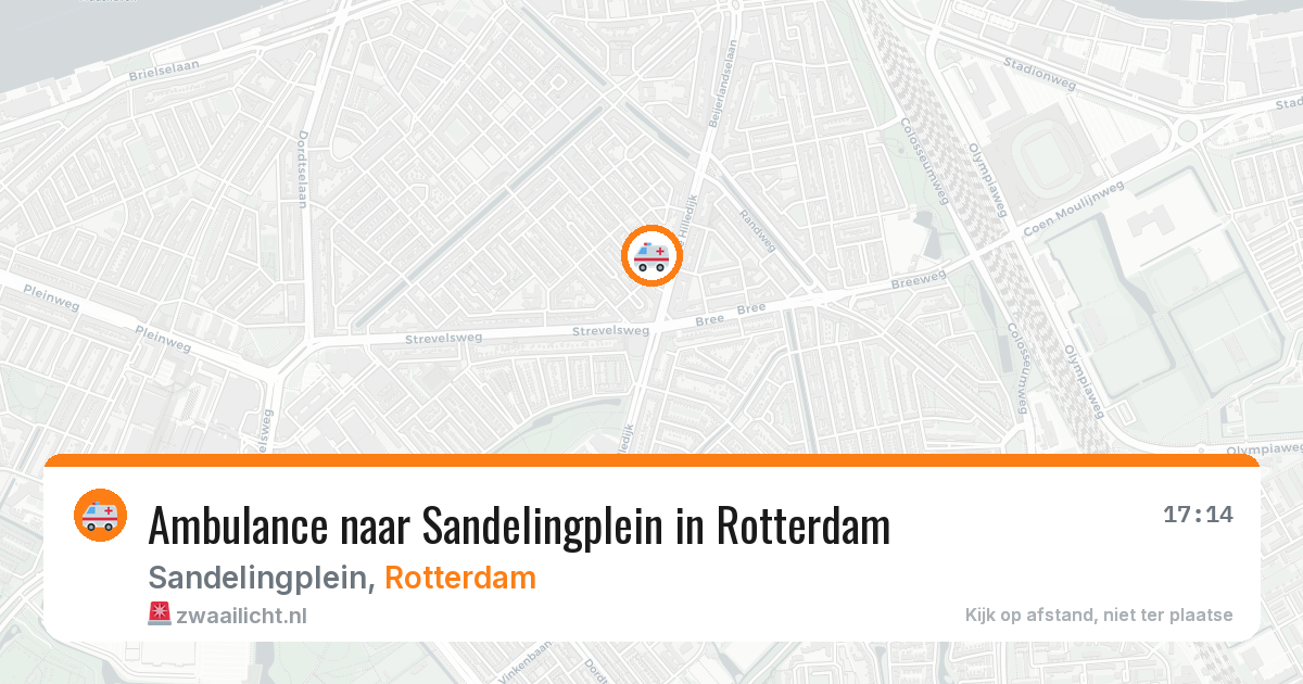 Ambulance naar Sandelingplein in Rotterdam — 31 mrt 2026