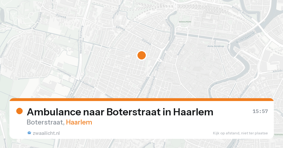 Ambulance naar Boterstraat in Haarlem — 21 mei 2026