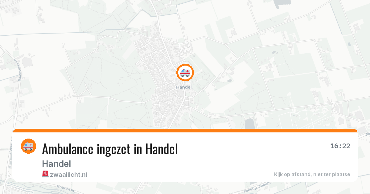 Ambulance ingezet in Handel — 12 aug 2026