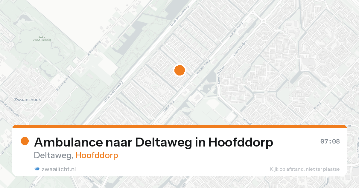 Ambulance naar Deltaweg in Hoofddorp — 21 mei 2026