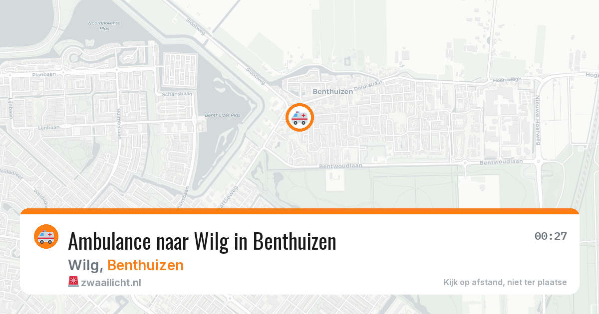 Ambulance naar Wilg in Benthuizen — 3 jul 2026