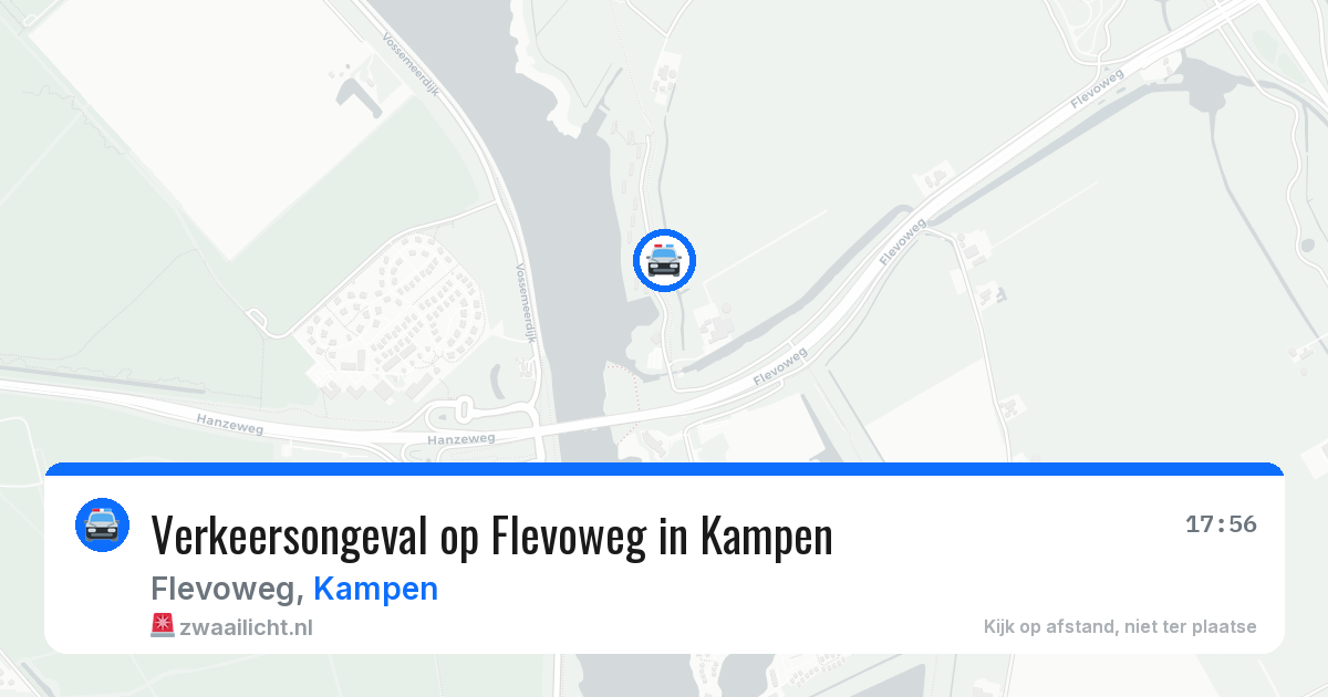 Verkeersongeval op Flevoweg in Kampen — 26 mrt 2026