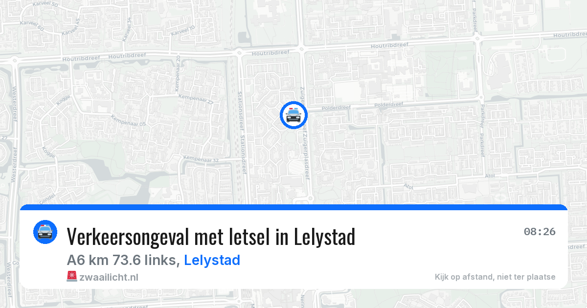 Verkeersongeval met letsel in Lelystad — 11 jun 2026
